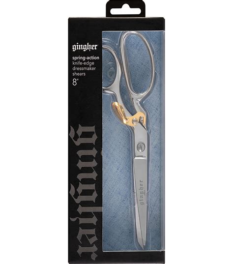 gingher scissors joann fabrics metal box eith case|5 inch sewing scissors.